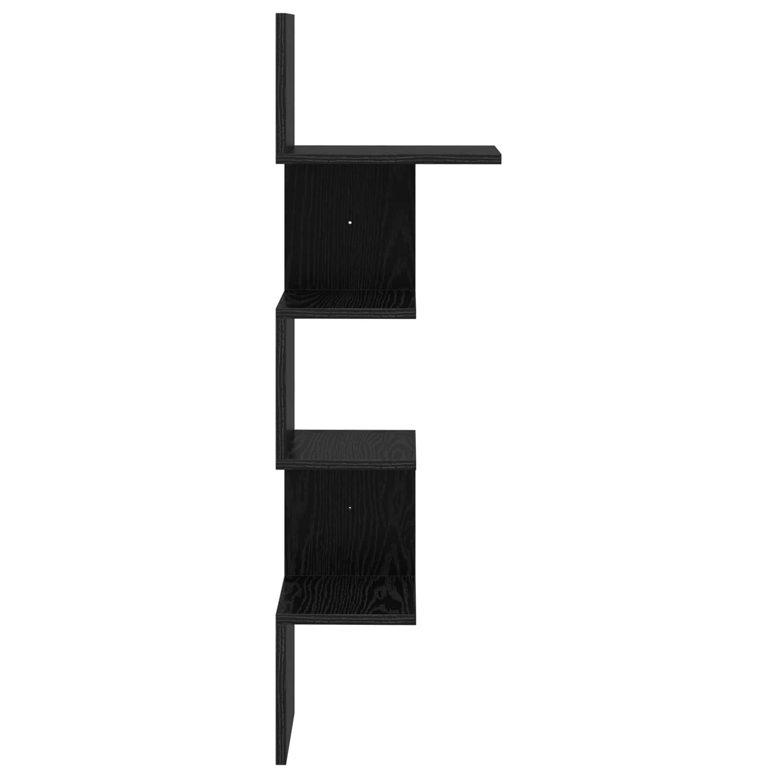 Ράφι Τοίχου Επιτοίχιο Μαύρο 32 x 21 x 107 cm Επεξεργασμένο Ξύλο - Pakobazaar