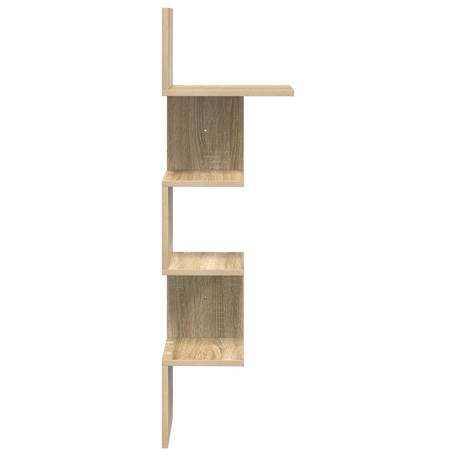 Ράφι Τοίχου Επιτοίχιο Καφέ 32 x 21 x 107 cm Επεξεργασμένο Ξύλο - Pakobazaar