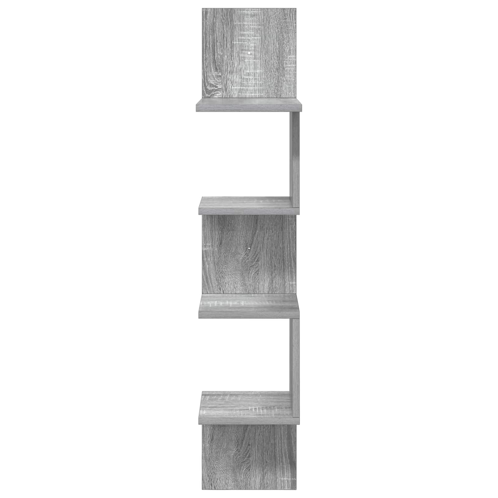 Ράφι Τοίχου Επιτοίχιο Γκρι 32 x 21 x 107 cm Επεξεργασμένο Ξύλο - Pakobazaar