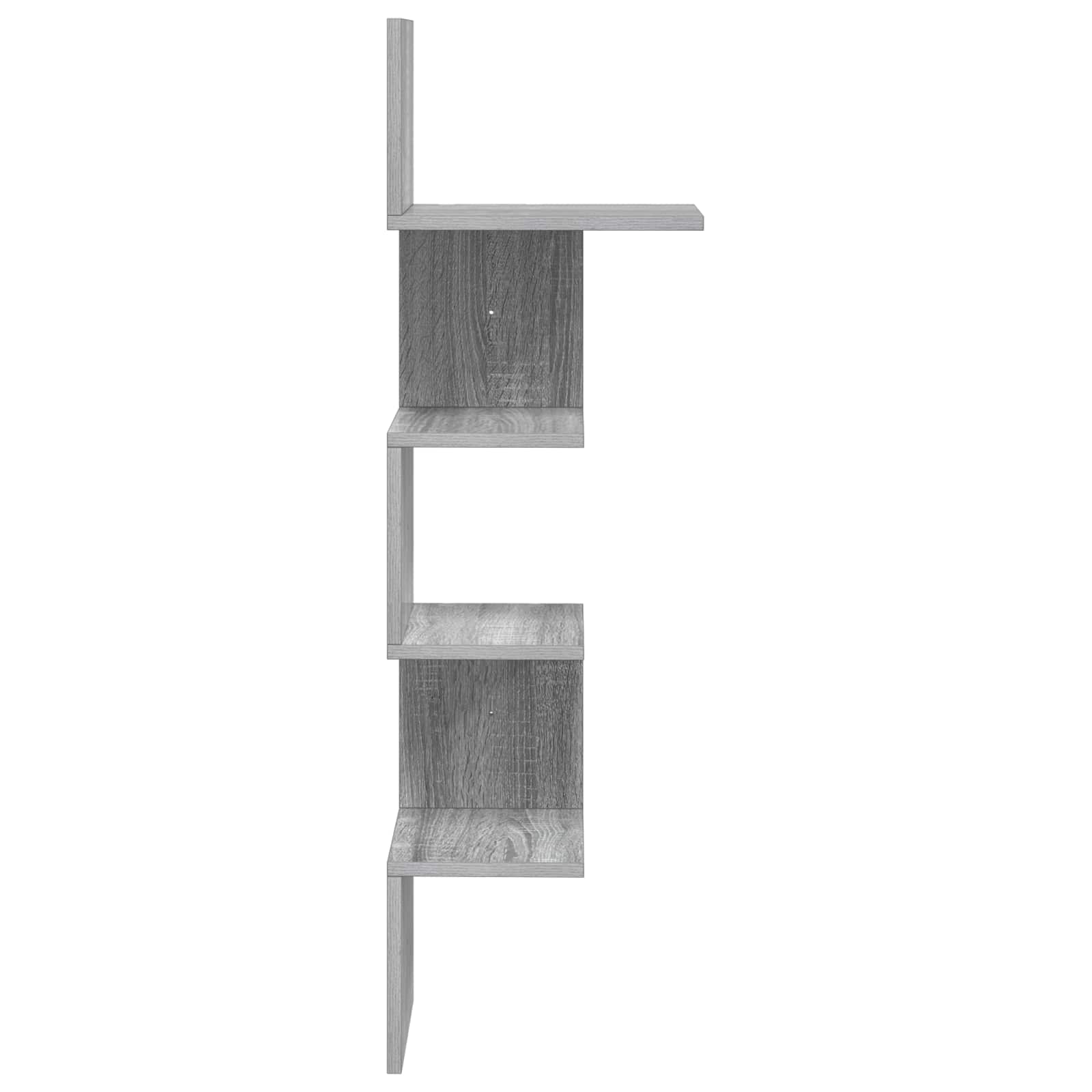 Ράφι Τοίχου Επιτοίχιο Γκρι 32 x 21 x 107 cm Επεξεργασμένο Ξύλο - Pakobazaar