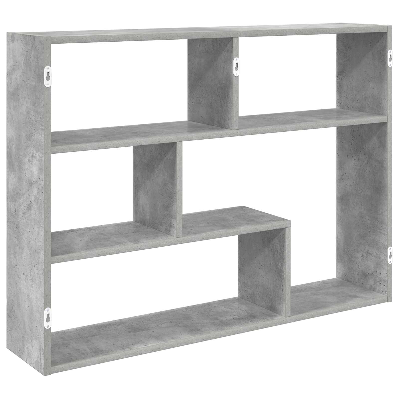 Ράφι Τοίχου Επιτοίχιο Γκρι 95 x 20 x 69,5 εκ. - Pakobazaar