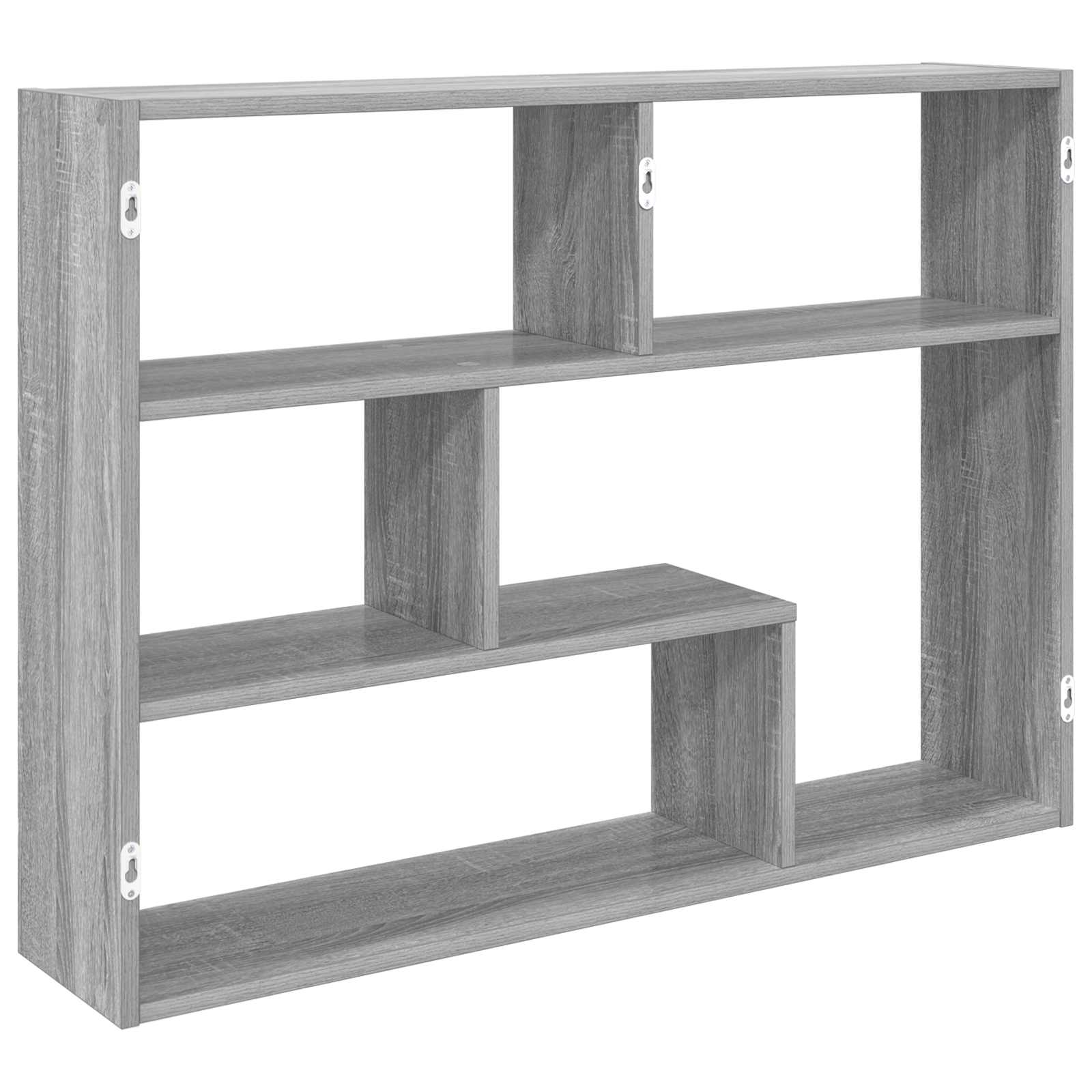 Ράφι Τοίχου Επιτοίχιο Γκρι 95 x 20 x 69,5 εκ. - Pakobazaar