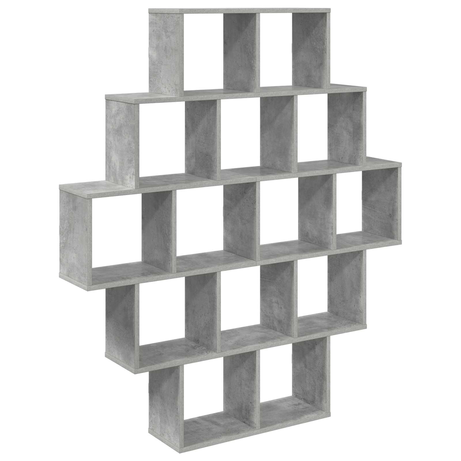 Ράφι Τοίχου Γκρι Σκυροδέματος 120 x 20 x 136 εκ