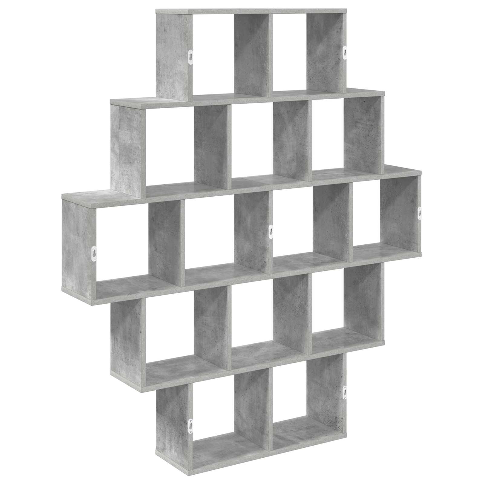 Ράφι Τοίχου Γκρι Σκυροδέματος 120 x 20 x 136 εκ