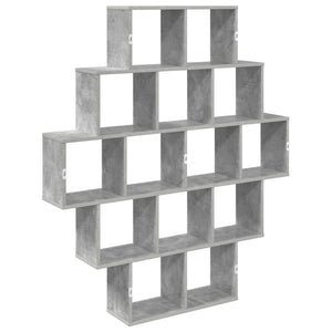 Ράφι Τοίχου Γκρι Σκυροδέματος 120 x 20 x 136 εκ - Pakobazaar