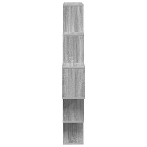Ράφι Τοίχου Γκρι Sonoma 120 x 20 x 136 εκ Επεξεργασμένο Ξύλο - Pakobazaar