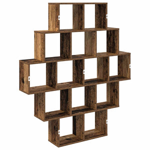Ράφι Τοίχου Παλαιωμένο ξύλο 120 x 20 x 136 εκ - Pakobazaar