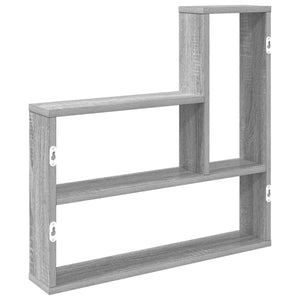 Ράφι Τοίχου Γκρι Sonoma 60 x 11 x 60 εκ. Επεξεργασμένο Ξύλο - Pakobazaar