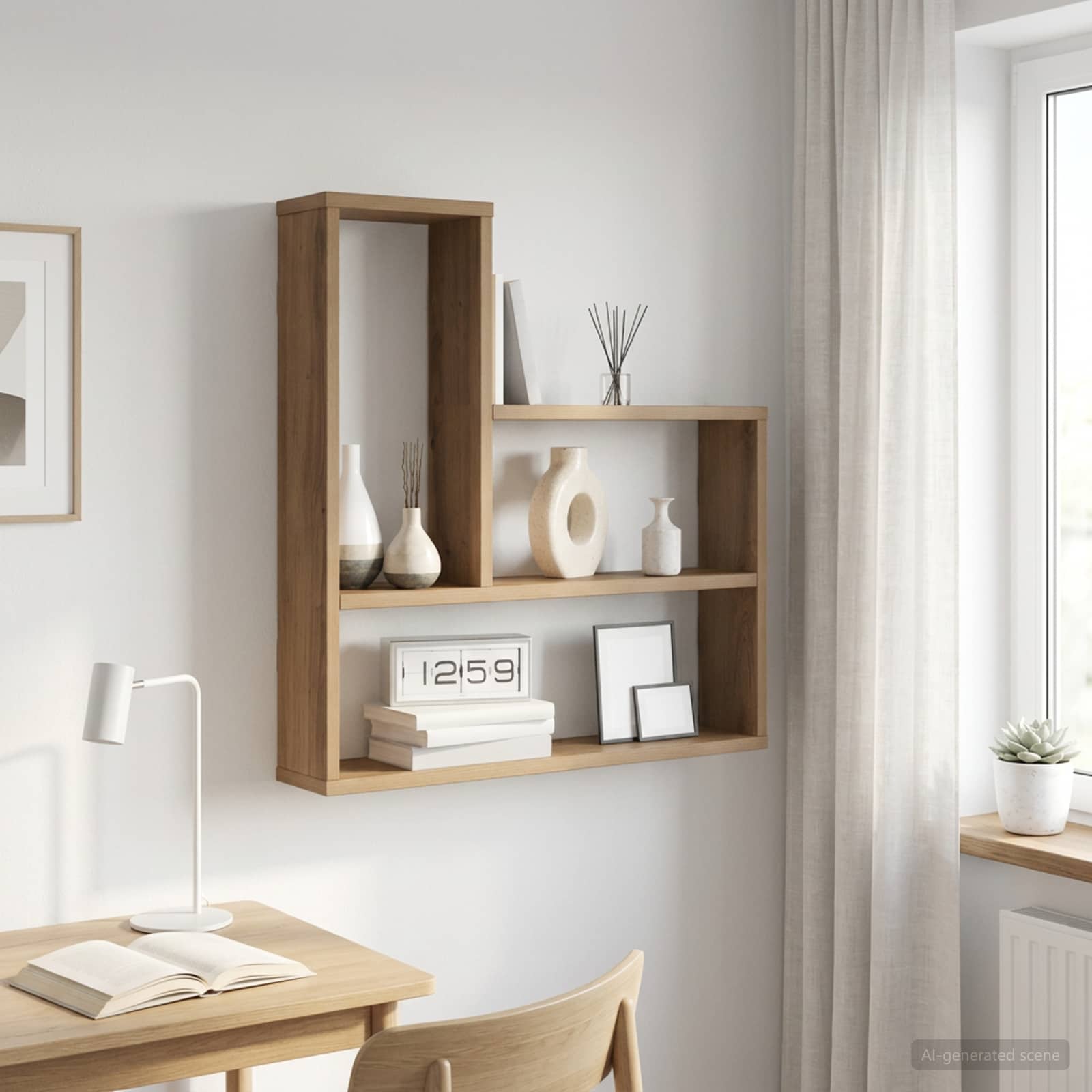 Ράφι Τοίχου Artisan Δρυς 60 x 11 x 60 εκ. Επεξεργασμένο Ξύλο - Pakobazaar