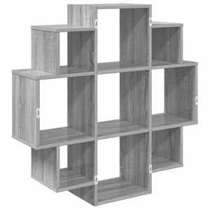 Ράφι Τοίχου Γκρι Sonoma 90 x 25 x 90 εκ. Επεξεργασμένο Ξύλο - Pakobazaar