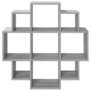 Ράφι Τοίχου Γκρι Sonoma 90 x 25 x 90 εκ. Επεξεργασμένο Ξύλο - Pakobazaar