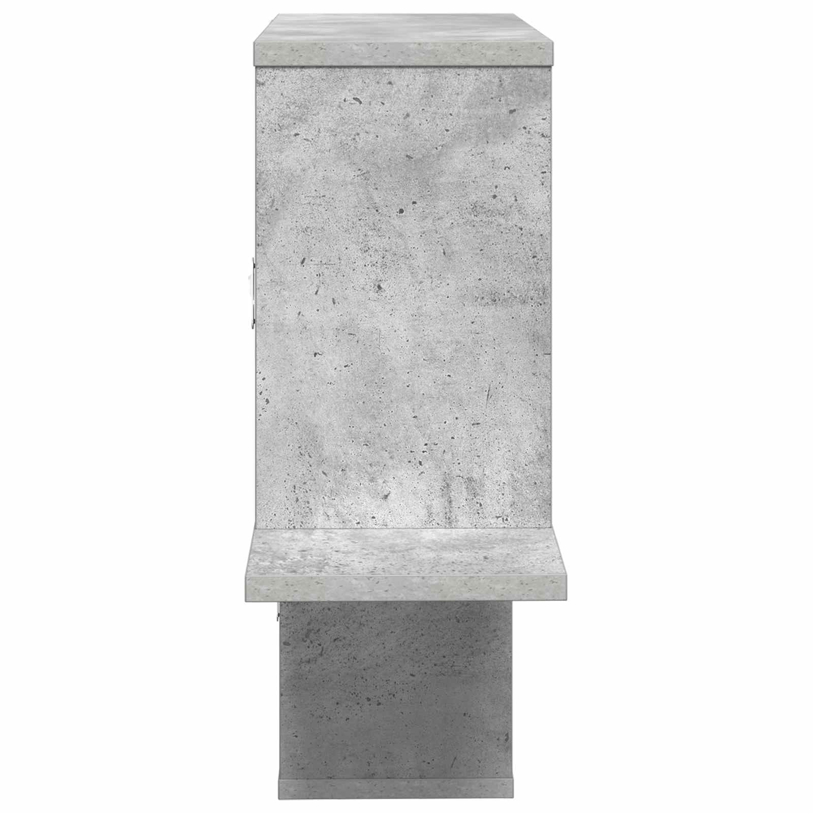 Ράφι Τοίχου Γκρι Σκυροδέματος 122 x 18 x 60 εκ. - Pakobazaar