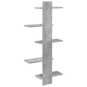 Ράφι Τοίχου Γκρι Σκυροδέματος 48,5 x 15 x 101 εκ - Pakobazaar