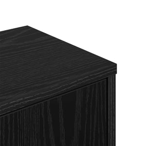 Ράφι Γωνίας Τοίχου Μαύρη Δρυς 48 x 48 x 120 εκ. - Pakobazaar