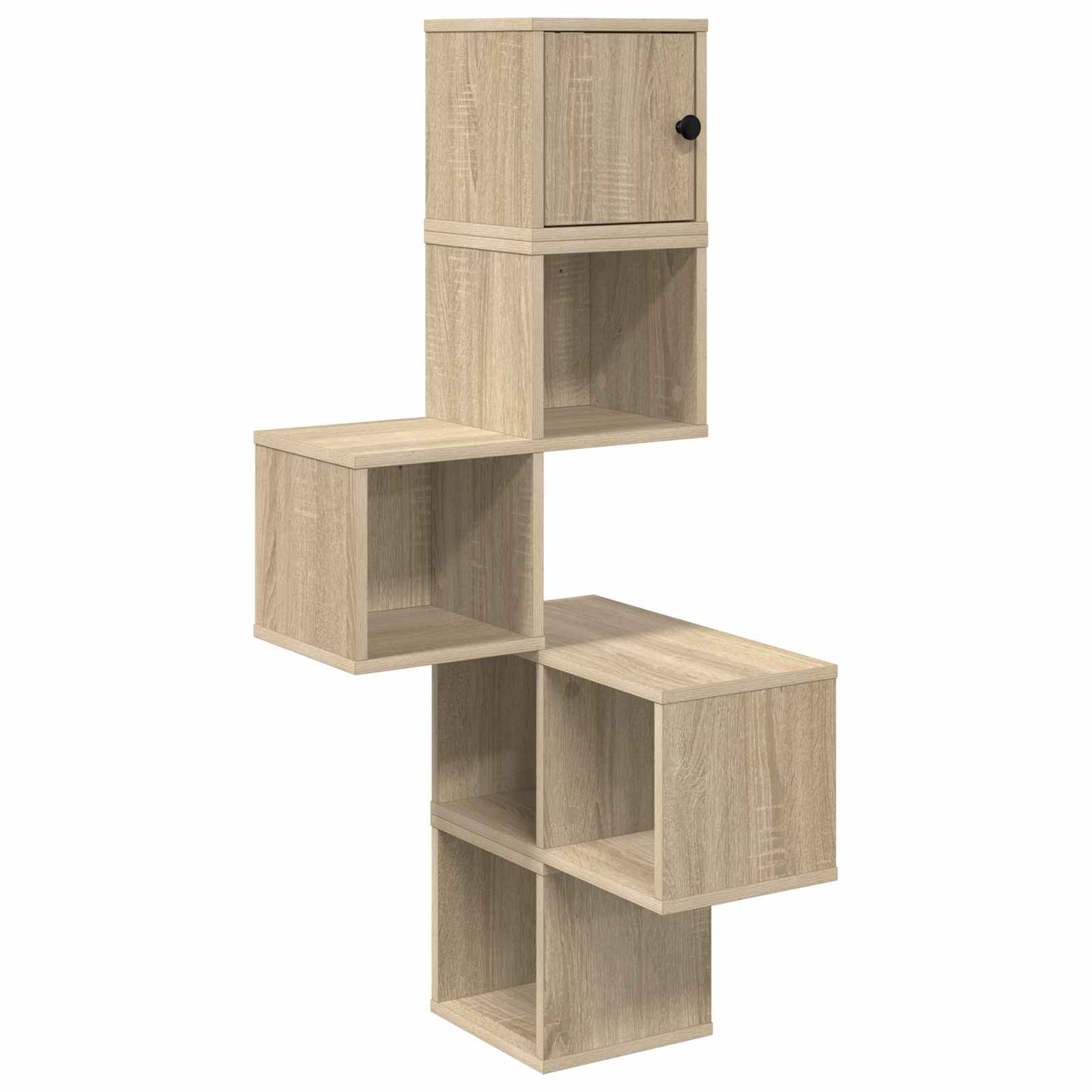 Ράφι Γωνίας Τοίχου Sonoma Δρυς 48 x 48 x 120 εκ.