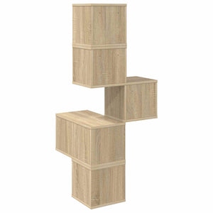 Ράφι Γωνίας Τοίχου Sonoma Δρυς 48 x 48 x 120 εκ. - Pakobazaar