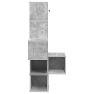 Ράφι Γωνίας Τοίχου Γκρι Σκυροδέματος 48 x 48 x 120 εκ. - Pakobazaar