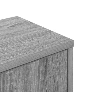 Ράφι Γωνίας Τοίχου Γκρι Sonoma 48 x 48 x 120 εκ. - Pakobazaar