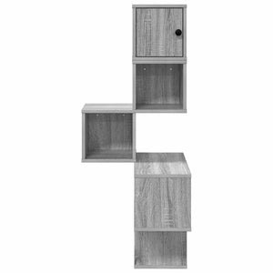 Ράφι Γωνίας Τοίχου Γκρι Sonoma 48 x 48 x 120 εκ. - Pakobazaar
