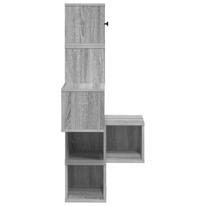 Ράφι Γωνίας Τοίχου Γκρι Sonoma 48 x 48 x 120 εκ. - Pakobazaar