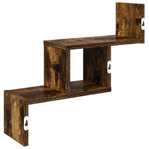 Ράφι Τοίχου Καπνισμένο Ξύλο Δρυός 48 x 15 x 42 εκ - Pakobazaar