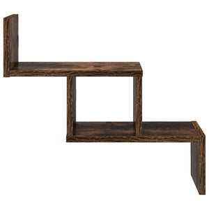 Ράφι Τοίχου Καπνισμένο Ξύλο Δρυός 48 x 15 x 42 εκ - Pakobazaar