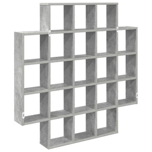 Ράφι Τοίχου Γκρι Σκυροδέματος 100 x 13 x 100 εκ - Pakobazaar