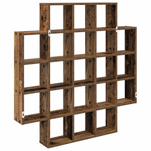 Ράφι Τοίχου Παλαιωμένο ξύλο 100 x 13 x 100 εκ - Pakobazaar
