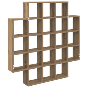 Ράφι Τοίχου Artisan Δρυς 100 x 13 x 100 εκ Επεξεργασμένο Ξύλο - Pakobazaar