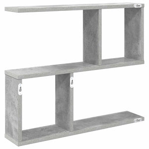 Ράφι Τοίχου Γκρι Σκυροδέματος 60 x 12 x 50,5 εκ - Pakobazaar