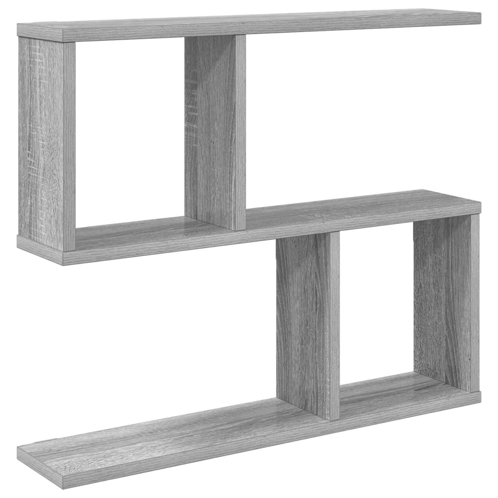 Ράφι Τοίχου Γκρι Sonoma 60 x 12 x 50,5 εκ Επεξεργασμένο Ξύλο