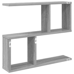 Ράφι Τοίχου Γκρι Sonoma 60 x 12 x 50,5 εκ Επεξεργασμένο Ξύλο - Pakobazaar