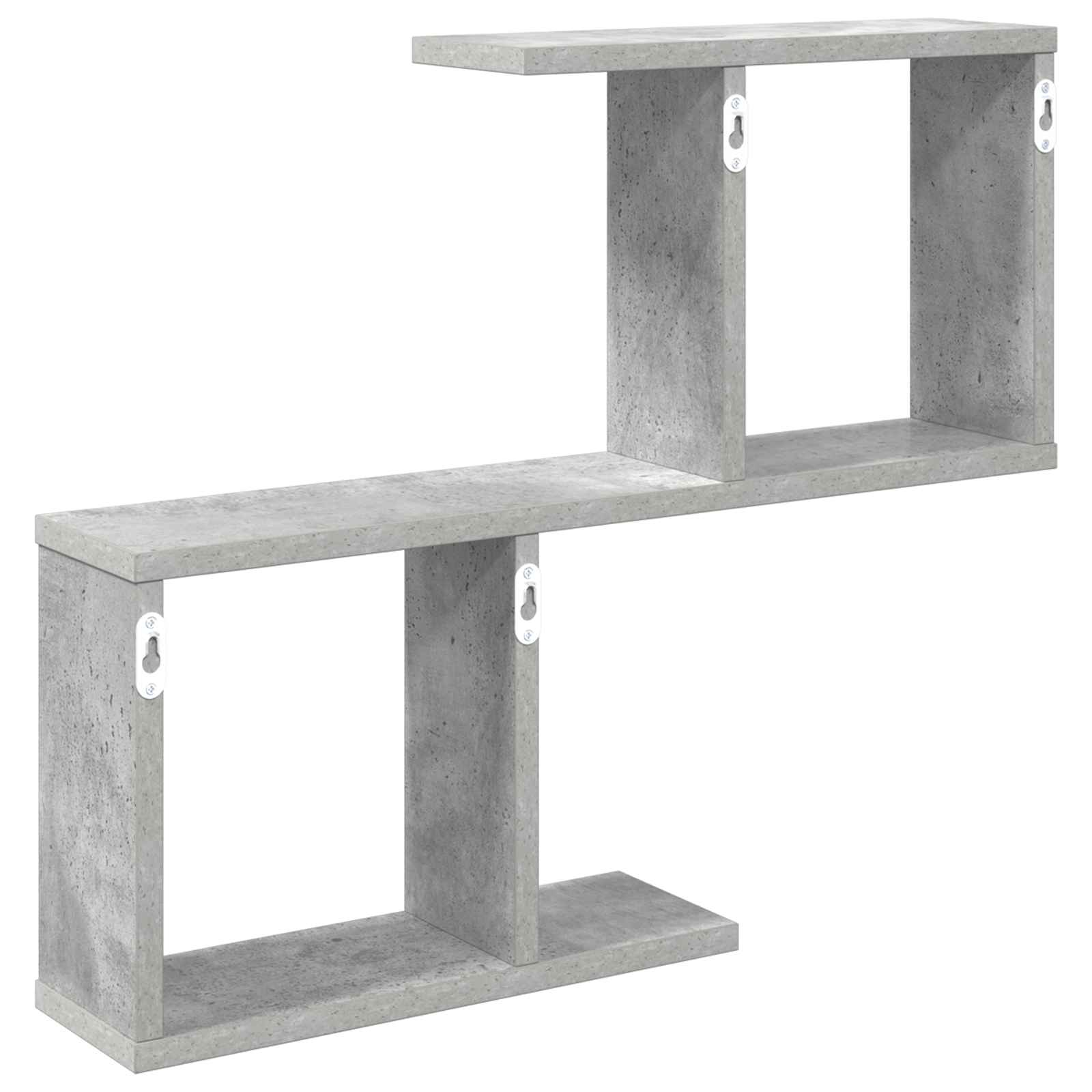 Ράφι Τοίχου Γκρι Σκυροδέματος 60 x 12 x 50,5 εκ