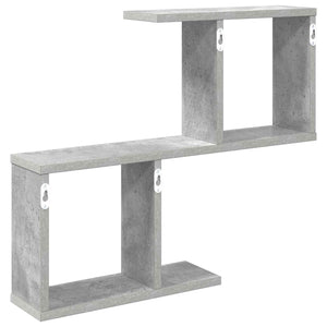Ράφι Τοίχου Γκρι Σκυροδέματος 60 x 12 x 50,5 εκ - Pakobazaar