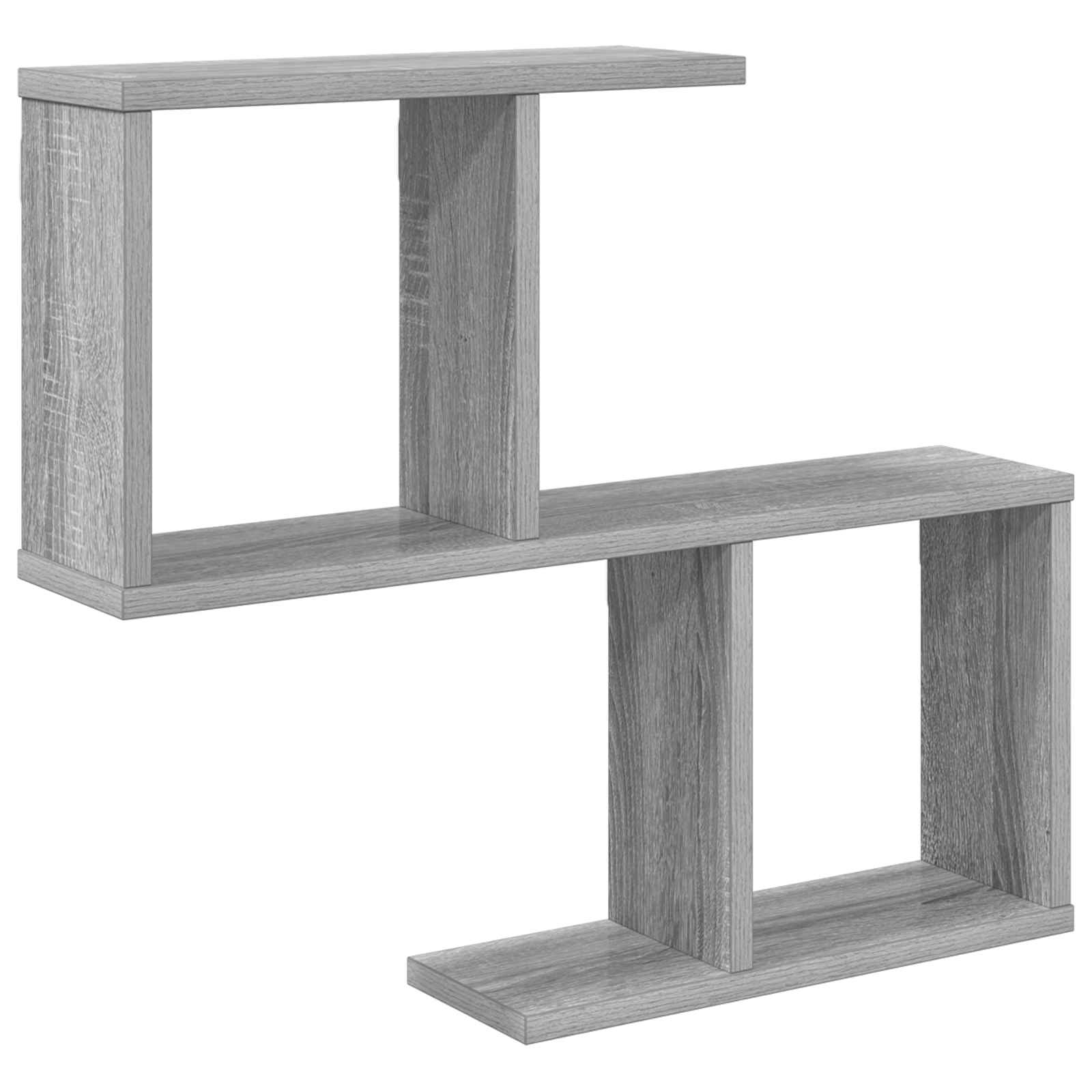 Ράφι Τοίχου Γκρι Sonoma 60 x 12 x 50,5 εκ Επεξεργασμένο Ξύλο - Pakobazaar