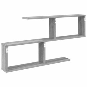 Ράφι Τοίχου Γκρι Sonoma 100 x 12 x 50,5 εκ Επεξεργασμένο Ξύλο - Pakobazaar