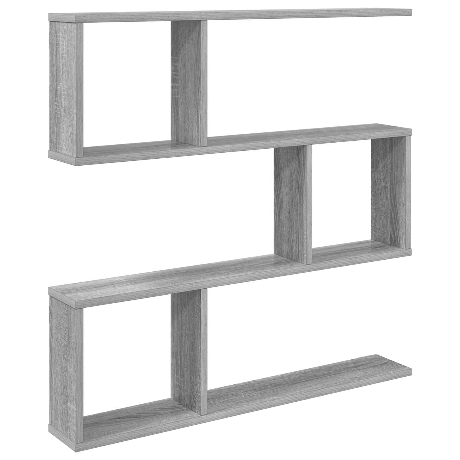 Ράφι Τοίχου Γκρι Sonoma 80 x 12 x 79,5 εκ Επεξεργασμένο Ξύλο