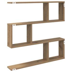 Ράφι Τοίχου Artisan Δρυς 80 x 12 x 79,5 εκ Επεξεργασμένο Ξύλο - Pakobazaar