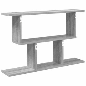 Ράφι Τοίχου Γκρι Sonoma 80 x 15 x 50,5 εκ Επεξεργασμένο Ξύλο - Pakobazaar
