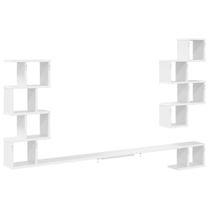 Ράφι Τηλεόρασης Τοίχου Λευκό 180 x 15 x 94 εκ - Pakobazaar