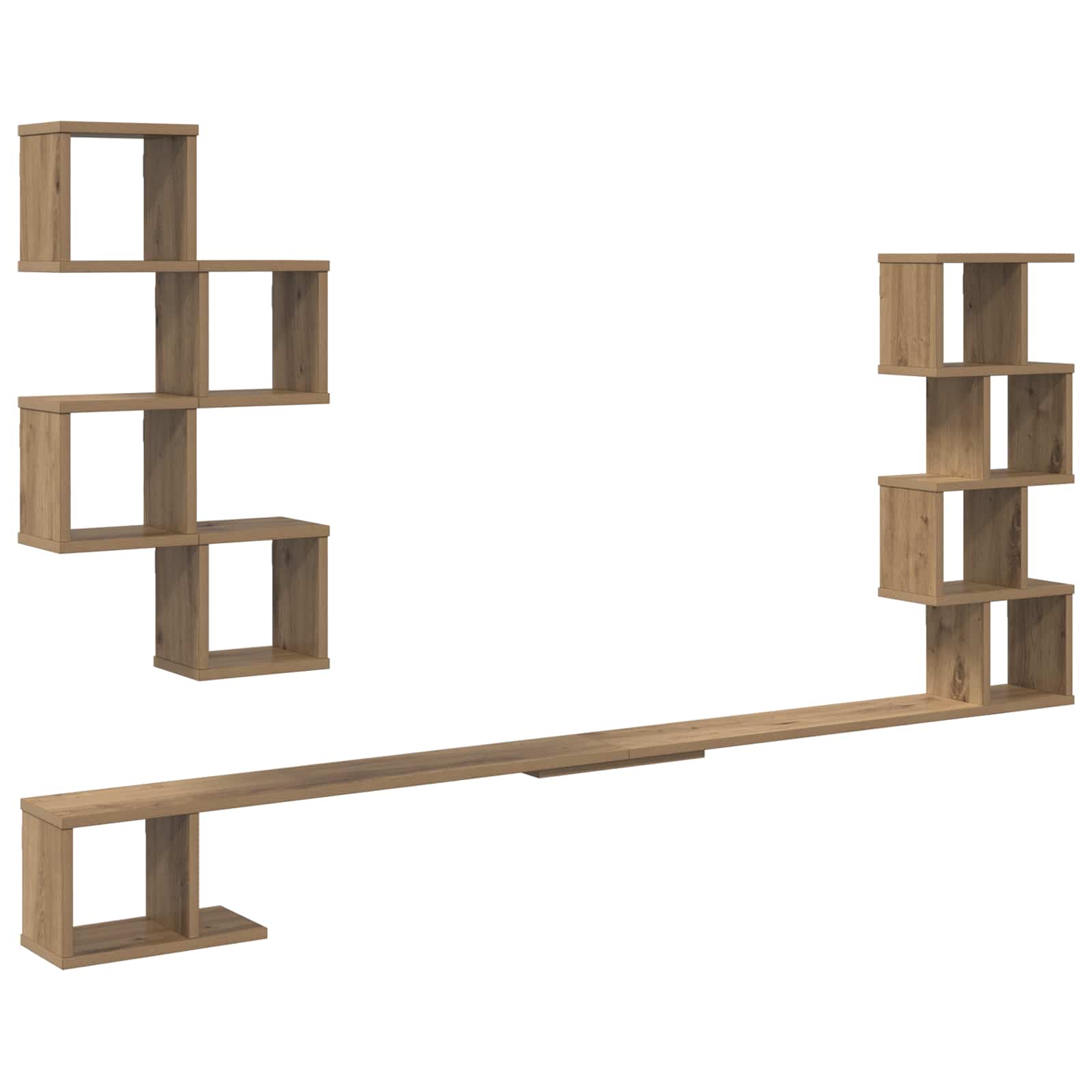 Ράφι Τηλεόρασης Τοίχου Artisan Δρυς 180 x 15 x 94 εκ - Pakobazaar