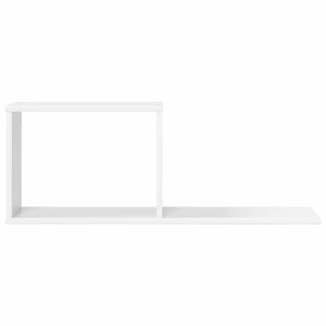 Κρεμαστά ράφια 2 pcs Λευκό 80 x 15 x 30 εκ Επεξεργασμένο Ξύλο - Pakobazaar