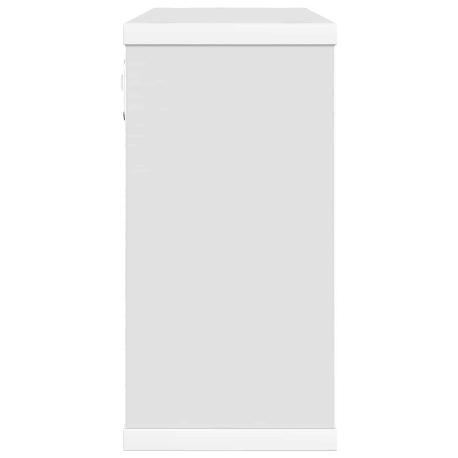 Κρεμαστά ράφια 2 pcs Λευκό 80 x 15 x 30 εκ Επεξεργασμένο Ξύλο