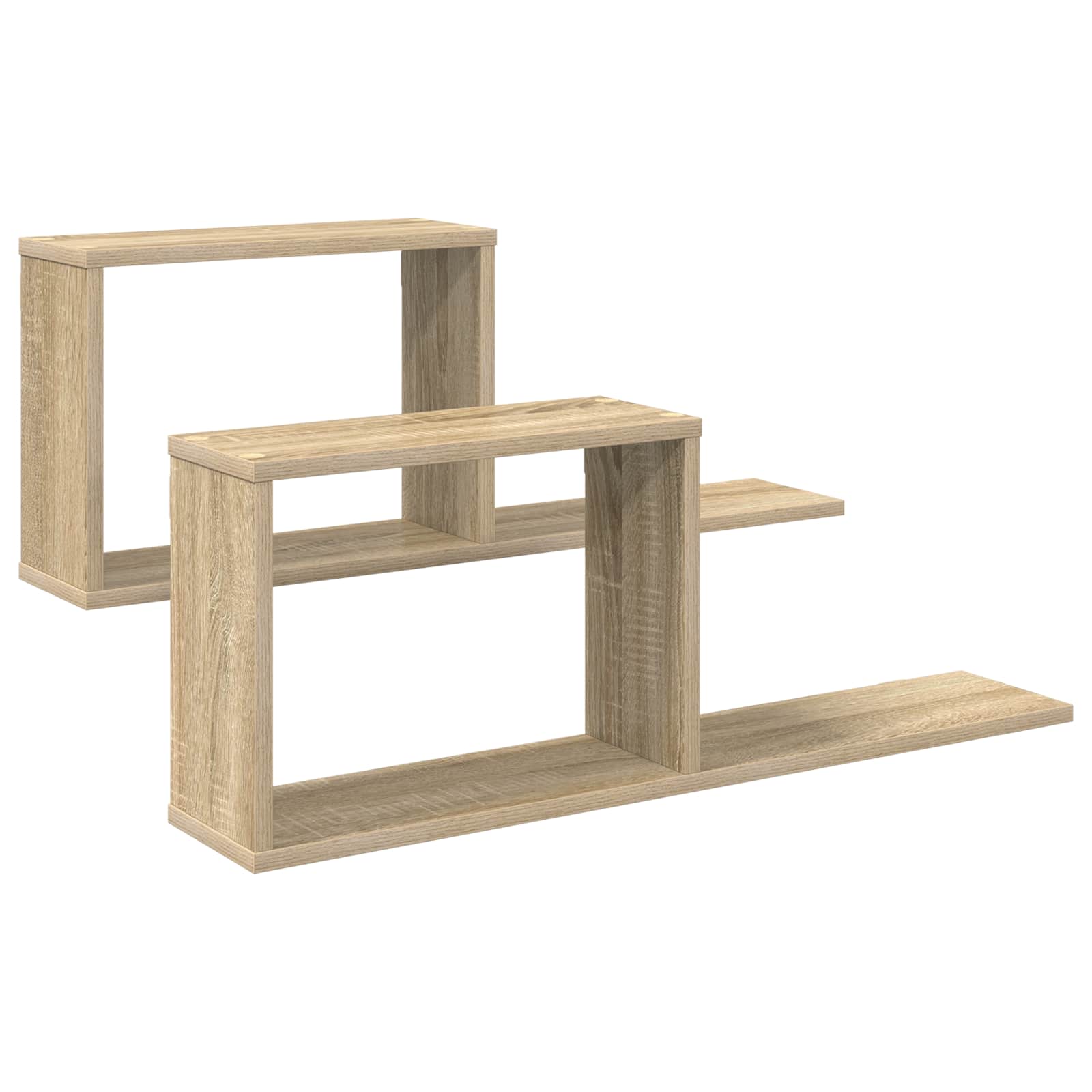 Κρεμαστά ράφια 2 pcs Sonoma Δρυς 80 x 15 x 30 εκ