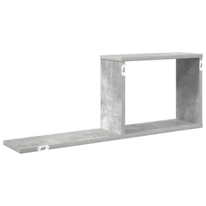 Κρεμαστά ράφια Γκρι Σκυροδέματος 80 x 15 x 30 εκ - Pakobazaar