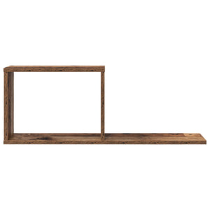 Κρεμαστά ράφια Παλαιωμένο ξύλο 80 x 15 x 30 εκ - Pakobazaar