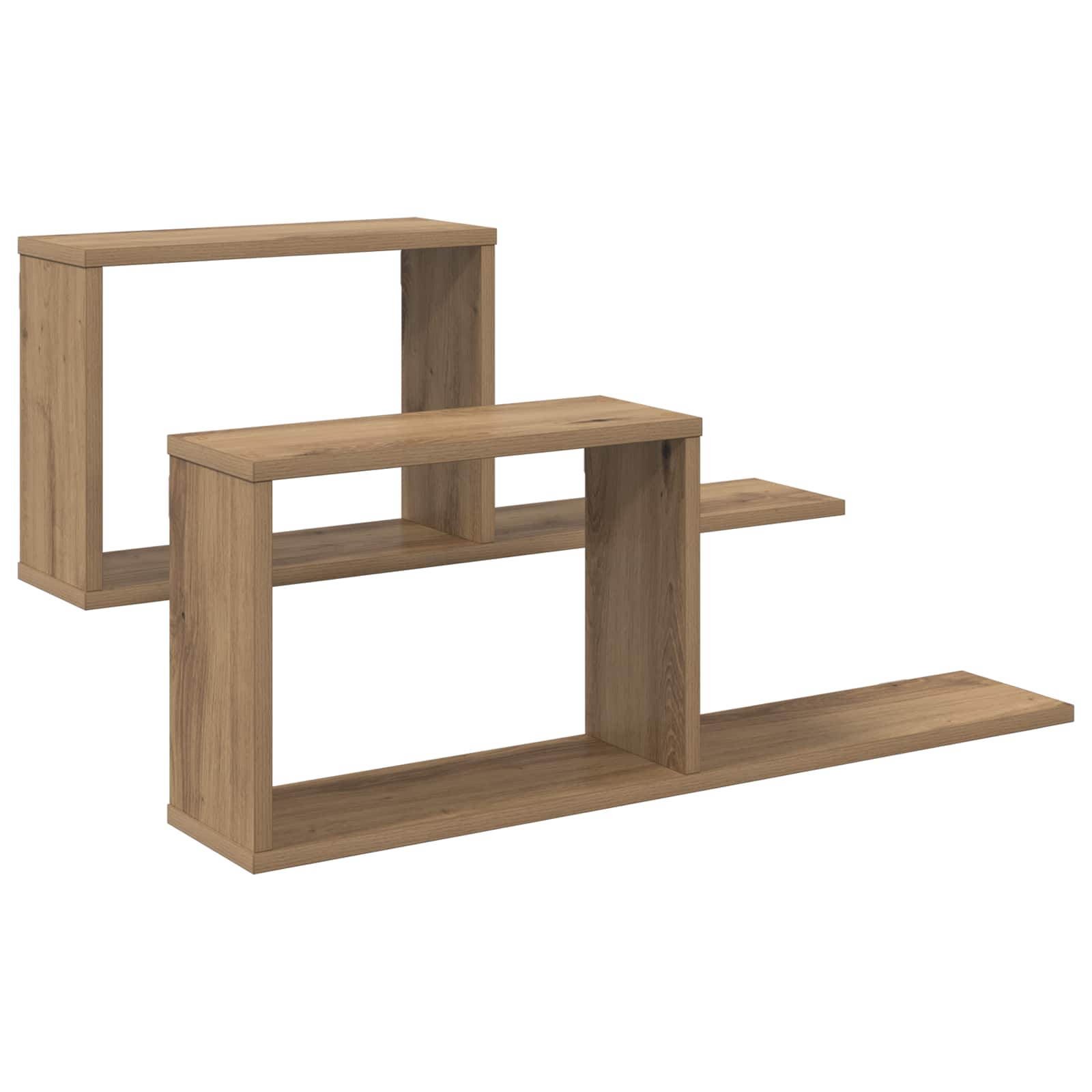 Κρεμαστά ράφια 2 pcs Artisan Δρυς 80 x 15 x 30 εκ