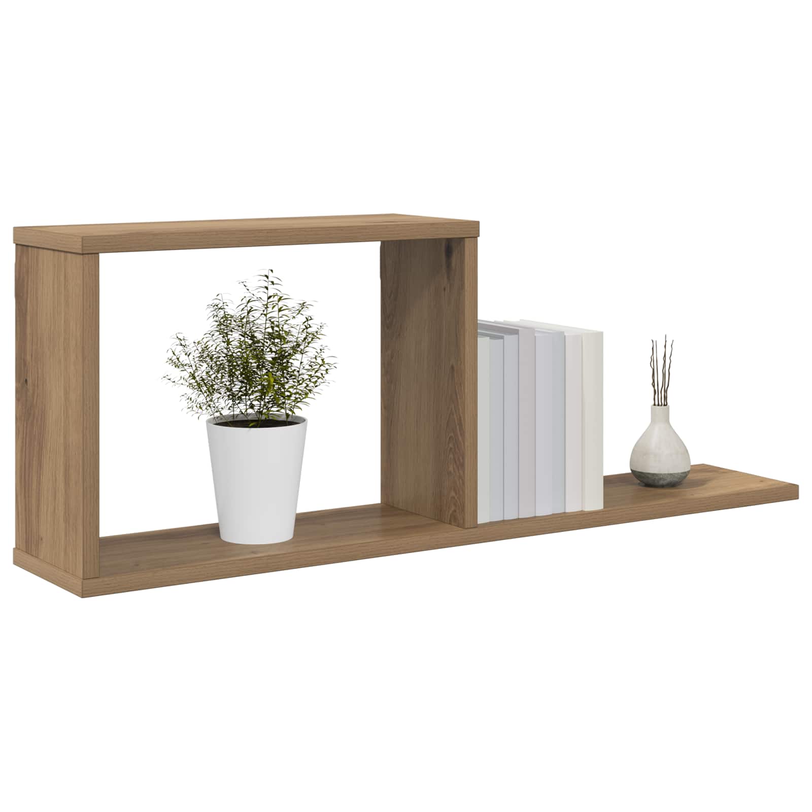 Κρεμαστά ράφια 2 pcs Artisan Δρυς 80 x 15 x 30 εκ
