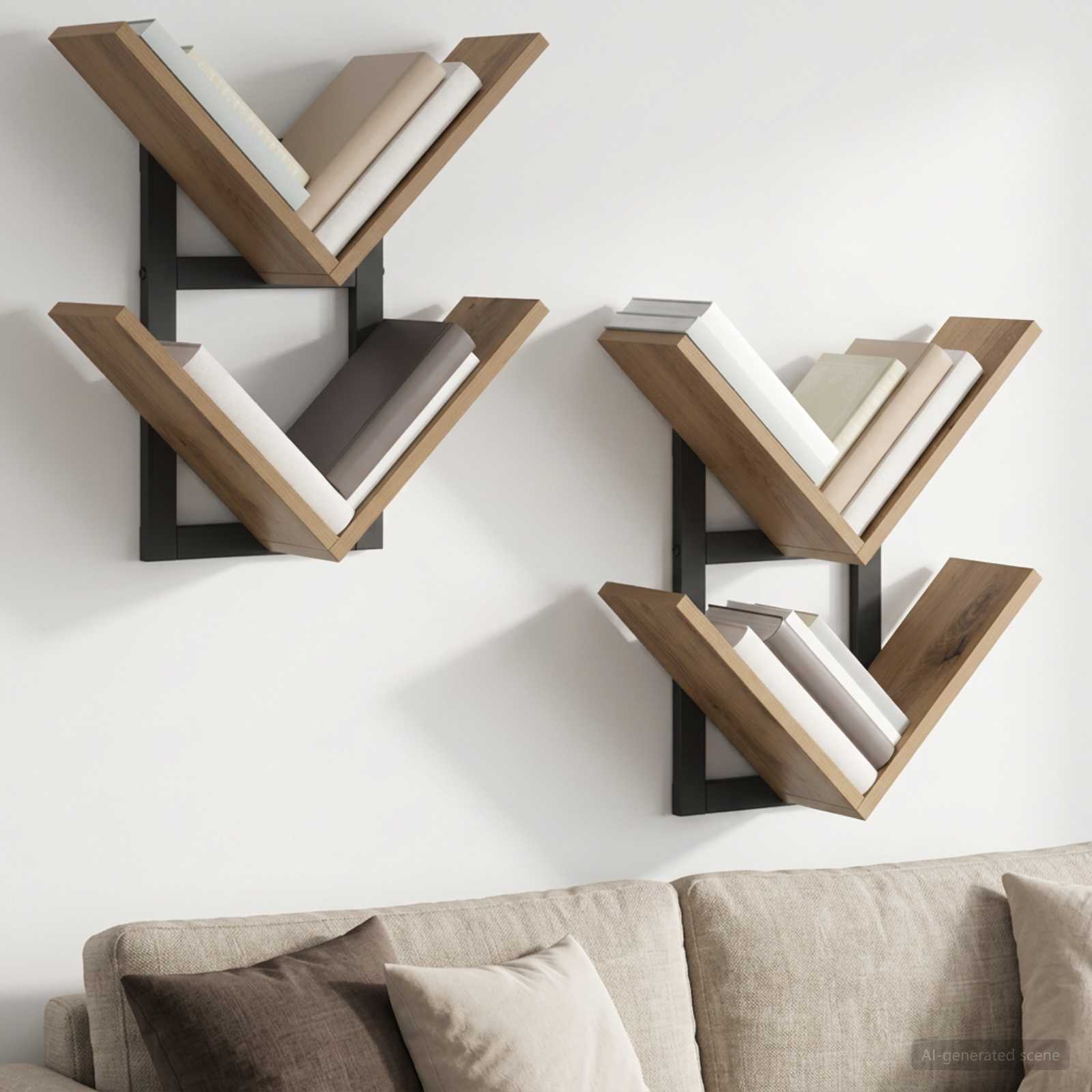 Ράφι Τοίχου 2 pcs Artisan Δρυς 43 x 15 x 47 εκ