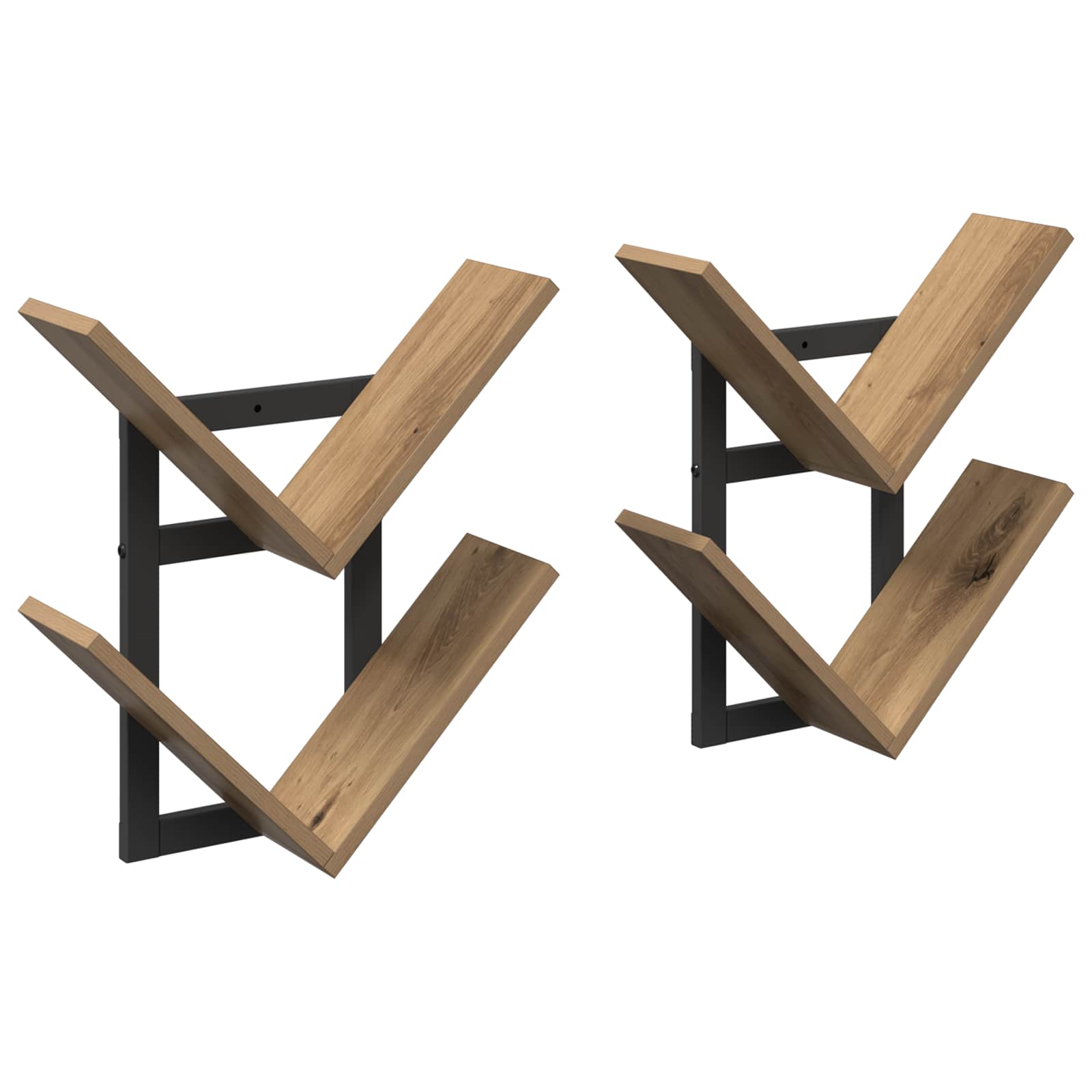 Ράφι Τοίχου 2 pcs Artisan Δρυς 43 x 15 x 47 εκ